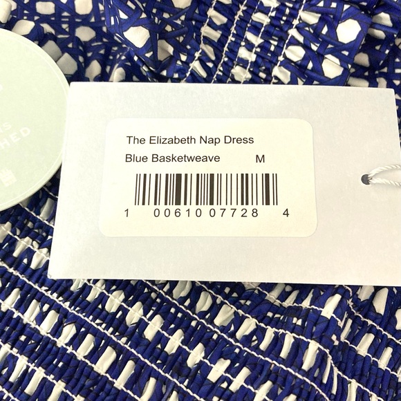 Hill House The Elizabeth Nap Dress in Blue Basketweave/Size M - Picture 13 of 16